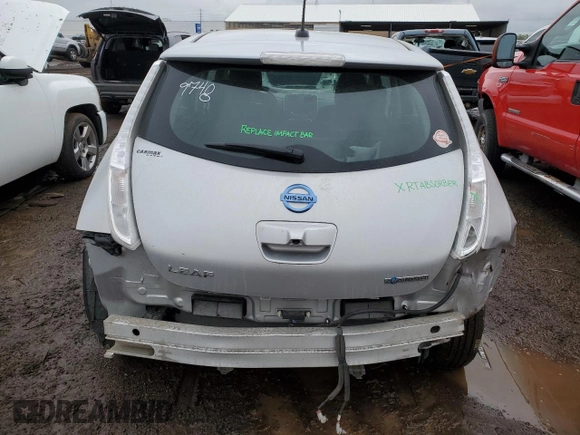 2017 Nissan LEAF SL with VIN 1N4BZ0CP8HC311120, listed as a Copart auction lot 52154223 with 40,878 mi miles. Bid and sale history available at carsss.com. Image 6.