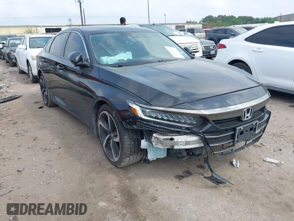 2022 Honda Accord Sedan Sport SE with VIN 1HGCV1F42NA005637, listed as a IAAI auction lot 41910954 with 46,329 mi miles. Bid and sale history available at carsss.com. Image 1.