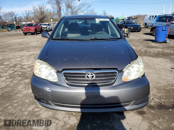 2005 Toyota Corolla CE with VIN 1NXBR32E85Z361545, listed as a Copart auction lot 50217945 with 261,942 mi miles and Salvage Title. Bid and sale history available at DreamBid. Image 5.