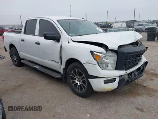 2021 Nissan Titan SV with VIN 1N6AA1EE2MN520346, listed as a IAAI auction lot 41444710 with 110,870 mi miles. Bid and sale history available at carsss.com. Image 1.