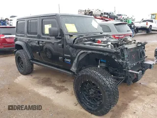 2022 Jeep Wrangler Unlimited Sahara with VIN 1C4JJXP6XNW162999, listed as a IAAI auction lot 40938095 with 22,374 mi miles and . Bid and sale history available at DreamBid. Image 1.