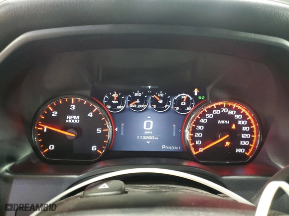 2015 GMC Sierra 2500HD Denali with VIN 1GT120EG1FF668772, listed as a Copart auction lot 80815254 with 113,260 mi miles and Salvage Title. Bid and sale history available at carsss.com. Image 9.