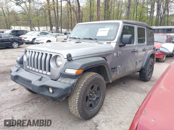 2021 Jeep Wrangler Unlimited Sport S with VIN 1C4HJXDN3MW717266, listed as a IAAI auction lot 41940869 with 113,386 mi miles. Bid and sale history available at carsss.com. Image 2.