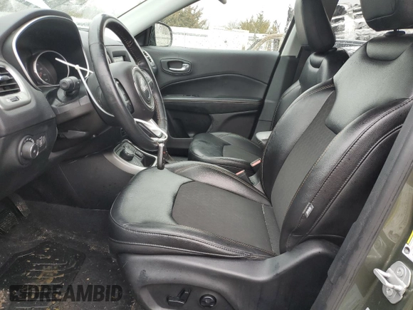 2018 Jeep Compass Latitude with VIN 3C4NJDBB6JT147355, listed as a Copart auction lot 43694585 with 105,230 mi miles and Salvage Title. Bid and sale history available at carsss.com. Image 7.
