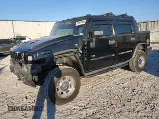 2005 Hummer H2 SUT with VIN 5GRGN22U85H109003, listed as a Copart auction lot 76557734 with 115,249 mi miles and Salvage Title. Bid and sale history available at carsss.com. Image 1.