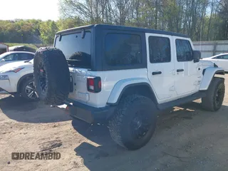 2019 Jeep Wrangler Unlimited Sahara with VIN 1C4HJXEN2KW591557, listed as a IAAI auction lot 41962034 with 88,691 mi miles and . Bid and sale history available at DreamBid. Image 4.