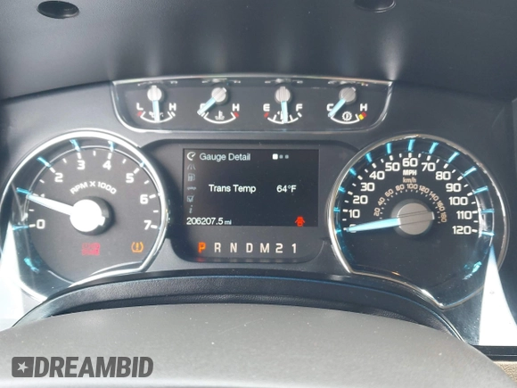 2012 Ford F-150 XL with VIN 1FTFW1ET1CFB62397, listed as a IAAI auction lot 42017950 with 206,207 mi miles. Bid and sale history available at carsss.com. Image 7.