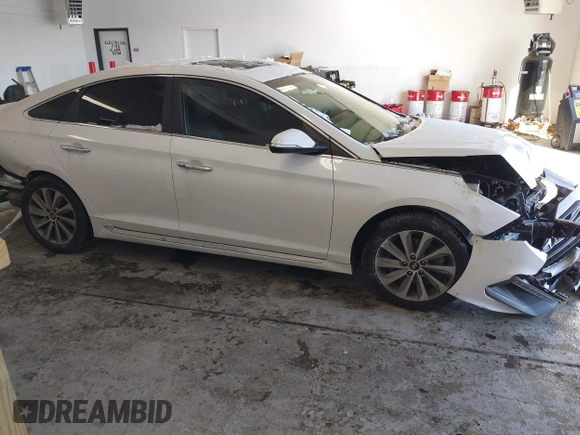 2017 Hyundai Sonata Sport with VIN 5NPE34AF7HH490930, listed as a IAAI auction lot 41383528 with 129,862 mi miles. Bid and sale history available at carsss.com. Image 13.