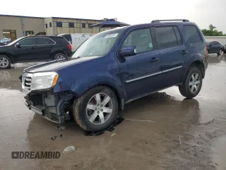 2013 Honda Pilot Touring with VIN 5FNYF3H94DB028123, listed as a Copart auction lot 55080925 with 214,388 mi miles and Salvage Title. Bid and sale history available at carsss.com. Image 1.