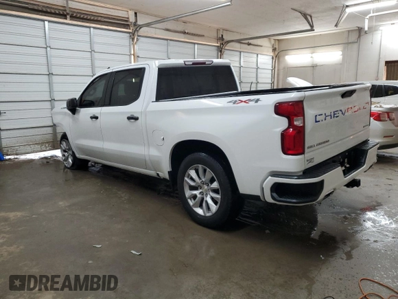 2019 Chevrolet Silverado 1500 Custom with VIN 1GCUYBEF5KZ357871, listed as a Copart auction lot 77817094 with 74,718 mi miles and Salvage Title. Bid and sale history available at DreamBid. Image 2.