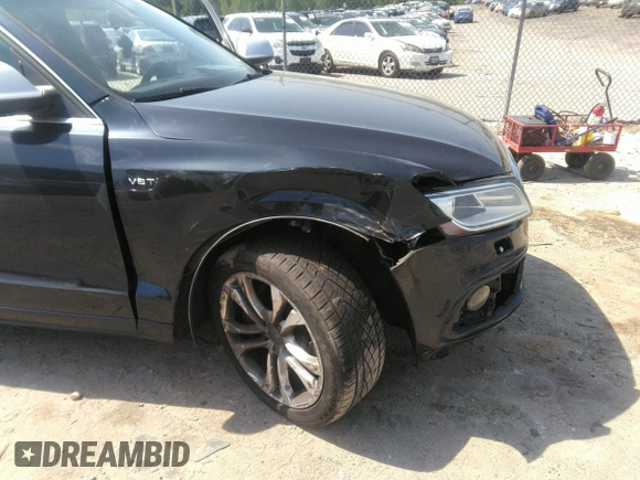 2014 Audi SQ5 Premium Plus with VIN WA1CGAFP6EA037813, listed as a IAAI auction lot 42058246 with 104,623 mi miles and . Bid and sale history available at DreamBid. Image 6.