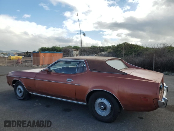 1973 Ford Mustang с VIN 3F04H211483, выставлен на аукционе Copart как лот 46838105 с пробегом 65 171 миль миль и Чистый • Clean title. История ставок и продаж доступна на DreamBid. Изображение 2.