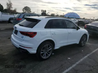 2022 Audi Q3 S line Premium with VIN WA1DECF38N1095344, listed as a Copart auction lot 43791725 with 16,261 mi miles and Salvage Title. Bid and sale history available at carsss.com. Image 3.