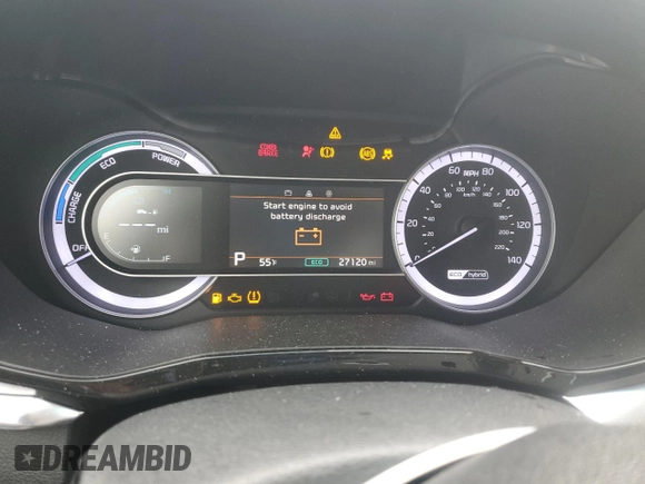 2022 Kia Niro LXS with VIN KNDCB3LC1N5541356, listed as a Copart auction lot 48810485 with 27,120 mi miles and Salvage Title. Bid and sale history available at carsss.com. Image 9.