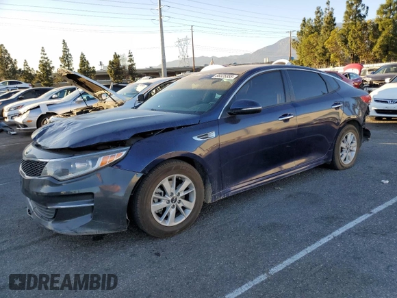 2018 Kia Optima LX with VIN 5XXGT4L32JG191567, listed as a Copart auction lot 88325355 with 105,360 mi miles and Clean Title. Bid and sale history available at carsss.com. Image 1.