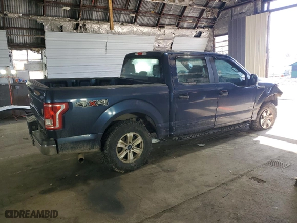 2016 Ford F-150 XLT with VIN 1FTEW1EP5GKF87634, listed as a Copart auction lot 48492505 with 214,518 mi miles and Salvage Title. Bid and sale history available at carsss.com. Image 3.