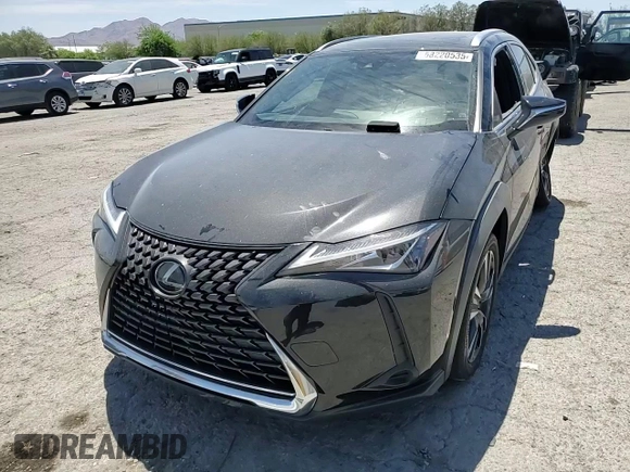 2019 Lexus UX 200 with VIN JTHY3JBHXK2017333, listed as a Copart auction lot 58220535 with 64,044 mi miles and Salvage title. Bid and sale history available at DreamBid. Image 14.