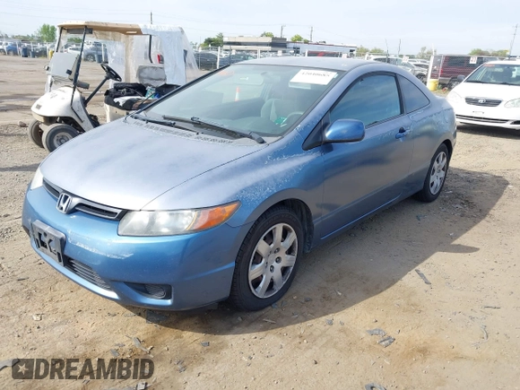 2008 Honda Civic Cpe LX with VIN 2HGFG12648H535418, listed as a IAAI auction lot 42040685 with 196,183 mi miles. Bid and sale history available at carsss.com. Image 2.