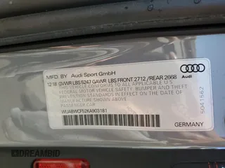 2019 Audi RS 5 Sportback z VIN WUABWCF52KA903181, wystawiony jako Copart lot #46123525 z przebiegiem 32 366 mil mil oraz Szkody całkowita. Historia ofert i sprzedaży dostępna na DreamBid. Obrazek 12.