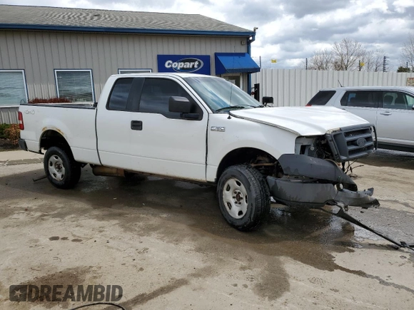 2005 Ford F-150 STX with VIN 1FTRX14W75FB43054, listed as a Copart auction lot 51432965 with 196,076 mi miles and Non Repairable. Bid and sale history available at carsss.com. Image 4.