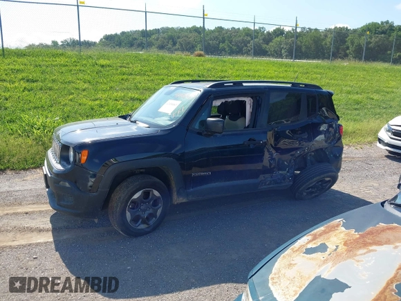 2017 Jeep Renegade Sport with VIN ZACCJBABXHPG35299, listed as a IAAI auction lot 42458083 with Not provided miles and . Bid and sale history available at DreamBid. Image 14.