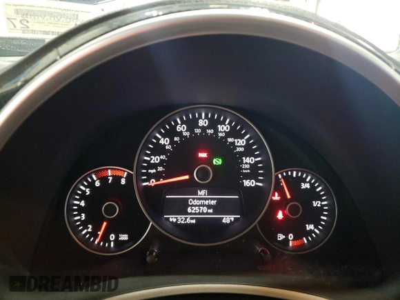 2012 Volkswagen Beetle Turbo with VIN 3VWVA7AT4CM665261, listed as a Copart auction lot 50562025 with 62,570 mi miles and Salvage Title. Bid and sale history available at DreamBid. Image 9.
