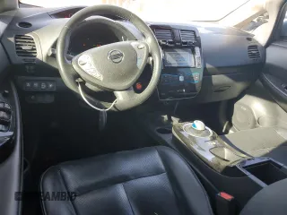 2015 Nissan LEAF S with VIN 1N4AZ0CP3FC332935, listed as a Copart auction lot 44052215 with 111,104 mi miles and Clean Title. Bid and sale history available at carsss.com. Image 8.