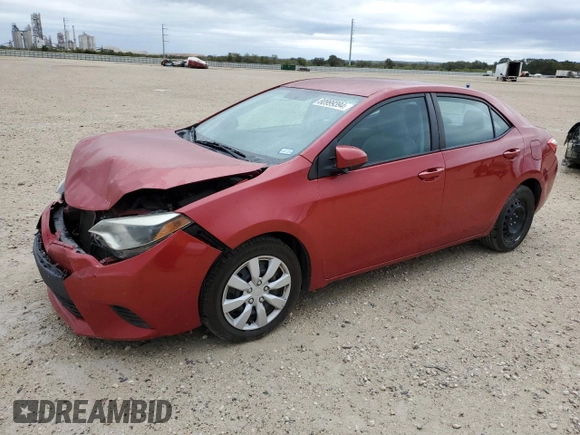 2014 Toyota Corolla L with VIN 5YFBURHE8EP143356, listed as a Copart auction lot 80999394 with 129,700 mi miles and Clean title. Bid and sale history available at DreamBid. Image 1.