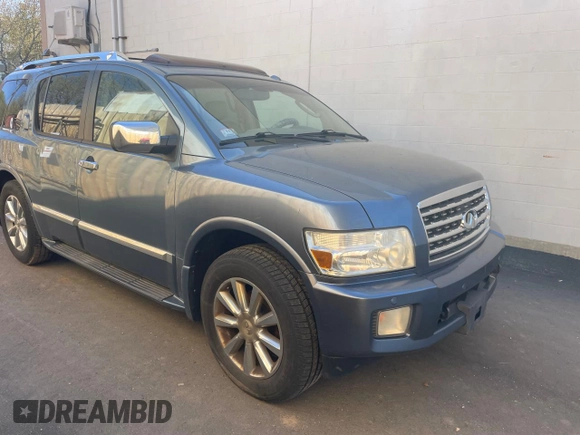 2008 Infiniti QX56 with VIN 5N3AA08C88N902137, listed as a Copart auction lot 56256955 with Not Provided miles and Clean Title. Bid and sale history available at DreamBid. Image 1.