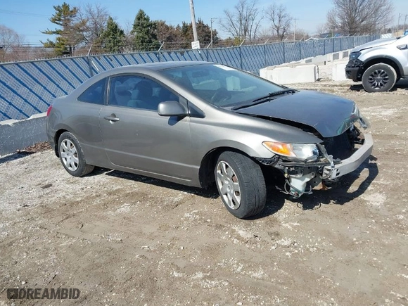 2008 Honda Civic Cpe EX with VIN 2HGFG12818H512972, listed as a IAAI auction lot 41774675 with 152,730 mi miles. Bid and sale history available at carsss.com. Image 1.