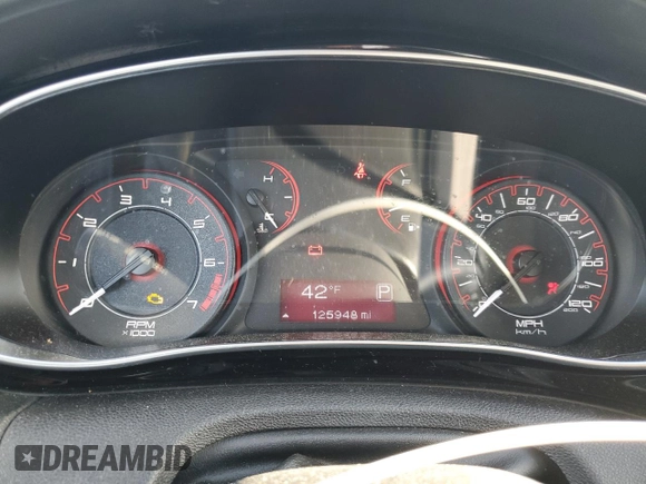 2015 Dodge Dart SXT with VIN 1C3CDFBA9DD154980, listed as a Copart auction lot 50163835 with 125,948 mi miles and Clean Title. Bid and sale history available at DreamBid. Image 9.