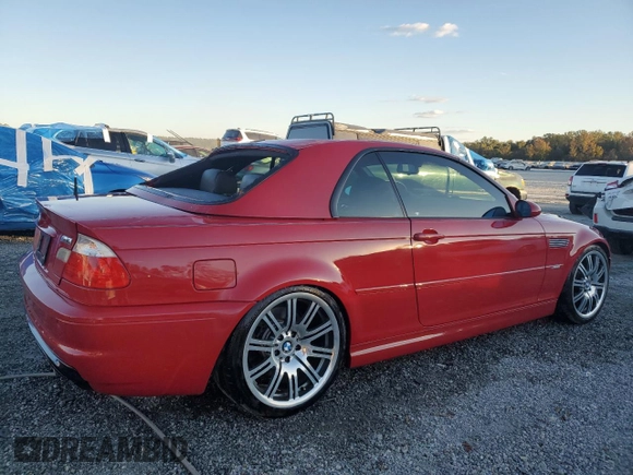 2003 BMW 3 Series M3 with VIN WBSBR93433PK01042, listed as a Copart auction lot 76349444 with 122,826 mi miles and Salvage Title. Bid and sale history available at carsss.com. Image 3.