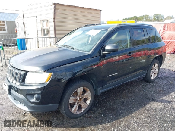 2012 Jeep Compass Latitude with VIN 1C4NJCEB3CD602600, listed as a IAAI auction lot 41567361 with 181,847 mi miles. Bid and sale history available at carsss.com. Image 2.