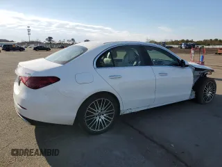 2023 Mercedes-Benz C 300 with VIN W1KAF4HB6PR082490, listed as a Copart auction lot 42681225 with 11,890 mi miles and Salvage Title. Bid and sale history available at carsss.com. Image 3.