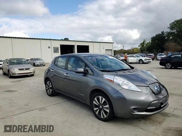 2015 Nissan LEAF SL with VIN 1N4AZ0CP3FC317142, listed as a Copart auction lot 79734984 with 77,437 mi miles and Salvage title. Bid and sale history available at DreamBid. Image 11.