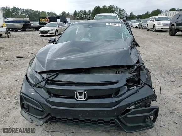 2021 Honda Civic Hatchback EX with VIN SHHFK7H67MU226189, listed as a Copart auction lot 45110175 with 74,158 mi miles and Salvage Title. Bid and sale history available at carsss.com. Image 11.