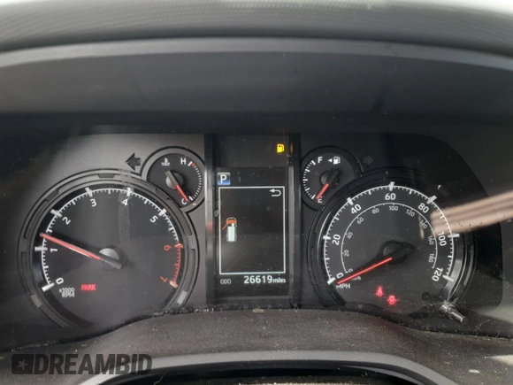 2022 Toyota 4Runner SR5 Premium with VIN JTENU5JR4N5985462, listed as a Copart auction lot 53774625 with 26,619 mi miles and Salvage title. Bid and sale history available at DreamBid. Image 9.