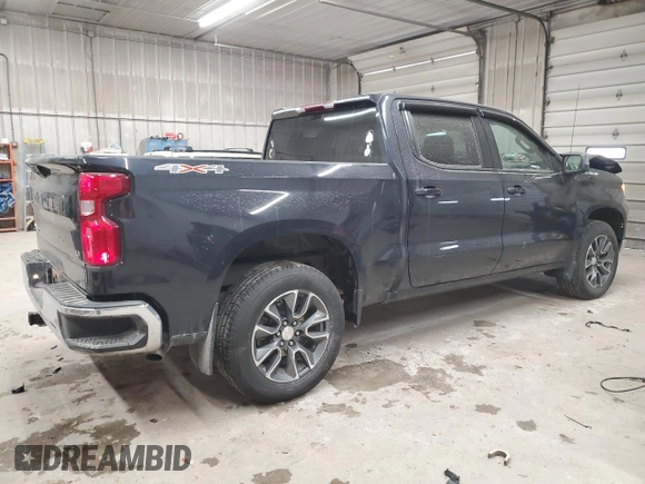 2024 Chevrolet Silverado 1500 LT with VIN 1GCPDKEK0RZ125582, listed as a Copart auction lot 46154625 with 19,869 mi miles and Salvage Title. Bid and sale history available at carsss.com. Image 3.