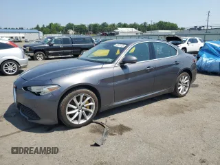2018 Alfa Romeo Giulia with VIN ZARFAEDN2J7587732, listed as a Copart auction lot 60974135 with 94,599 mi miles and Salvage title. Bid and sale history available at DreamBid. Image 1.