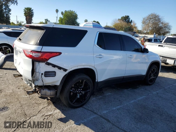 2020 Chevrolet Traverse LS with VIN 1GNERFKW1LJ229602, listed as a Copart auction lot 88529455 with 80,680 mi miles and Salvage Title. Bid and sale history available at carsss.com. Image 3.