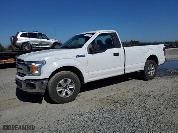 2019 Ford F-150 XL with VIN 1FTMF1C57KKD38404, listed as a Copart auction lot 46847675 with 213,349 mi miles and Clean Title. Bid and sale history available at carsss.com. Image 1.