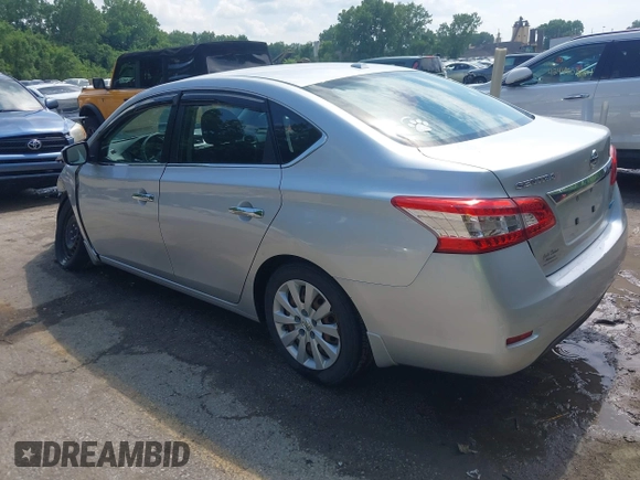 2014 Nissan Sentra SV with VIN 3N1AB7AP0EY334421, listed as a IAAI auction lot 42439951 with 107,788 mi miles and . Bid and sale history available at DreamBid. Image 3.