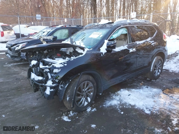 2015 Nissan Rogue SL with VIN 5N1AT2MV7FC882994, listed as a IAAI auction lot 41233180 with 109,466 mi miles. Bid and sale history available at carsss.com. Image 16.