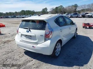 2012 Toyota Prius c One with VIN JTDKDTB33C1007030, listed as a IAAI auction lot 41717387 with 1 mi miles. Bid and sale history available at carsss.com. Image 4.