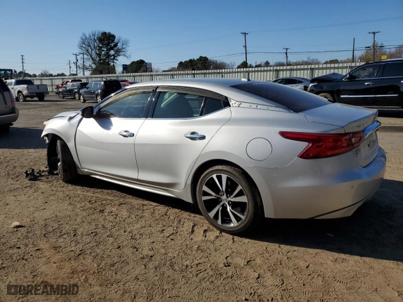 2017 Nissan Maxima SV with VIN 1N4AA6AP5HC443129, listed as a Copart auction lot 87247314 with 91,940 mi miles and Salvage Title. Bid and sale history available at carsss.com. Image 2.
