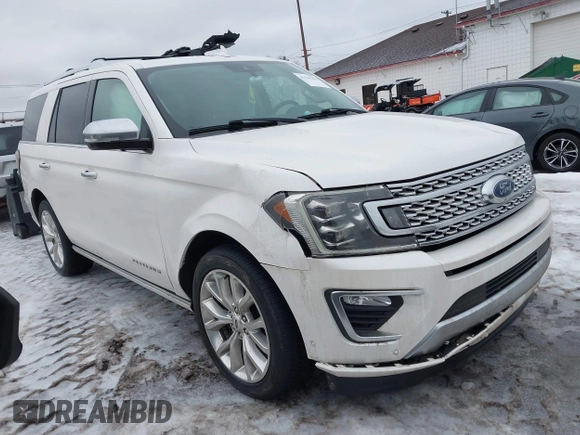 2019 Ford Expedition Platinum with VIN 1FMJU1MT8KEA24308, listed as a IAAI auction lot 41510256 with 143,011 mi miles. Bid and sale history available at carsss.com. Image 1.