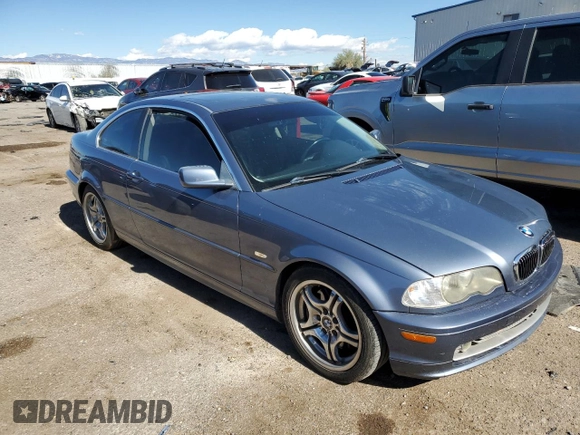 2002 BMW 3 Series 330Ci with VIN WBABN53492PH00566, listed as a Copart auction lot 80041414 with Not Provided miles and Clean Title. Bid and sale history available at carsss.com. Image 4.