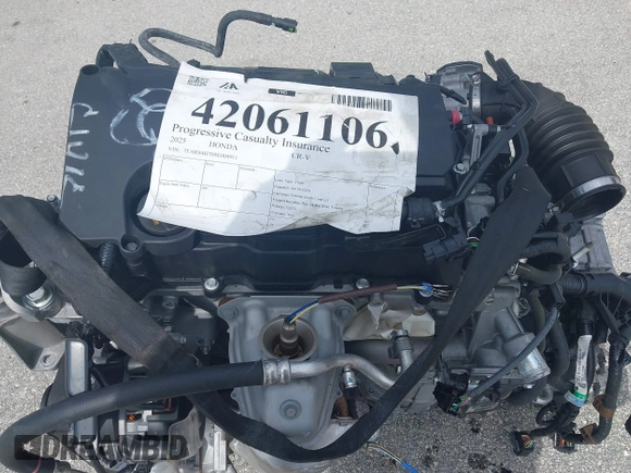 2025 Honda CR-V EX-L with VIN 7FARS4H70SE004911, listed as a IAAI auction lot 42061106 with Not Provided miles and . Bid and sale history available at DreamBid. Image 15.