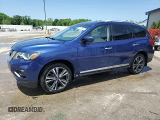 2020 Nissan Pathfinder Platinum with VIN 5N1DR2DM1LC634271, listed as a Copart auction lot 56880015 with 68,004 mi miles and Non repairable. Bid and sale history available at DreamBid. Image 1.