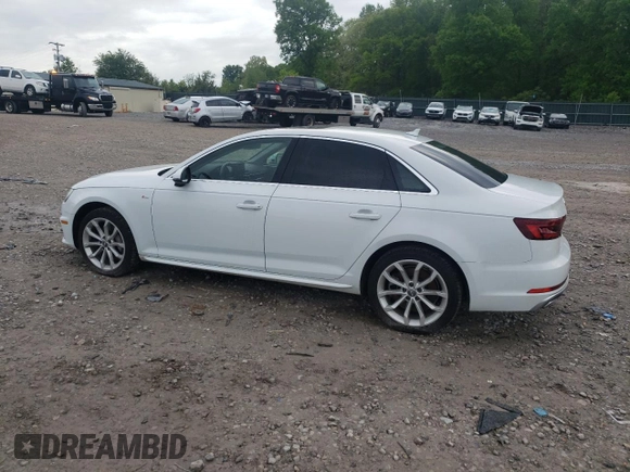 2019 Audi A4 Premium with VIN WAUDNAF42KA037712, listed as a Copart auction lot 54395215 with 65,475 mi miles and Clean Title. Bid and sale history available at DreamBid. Image 2.